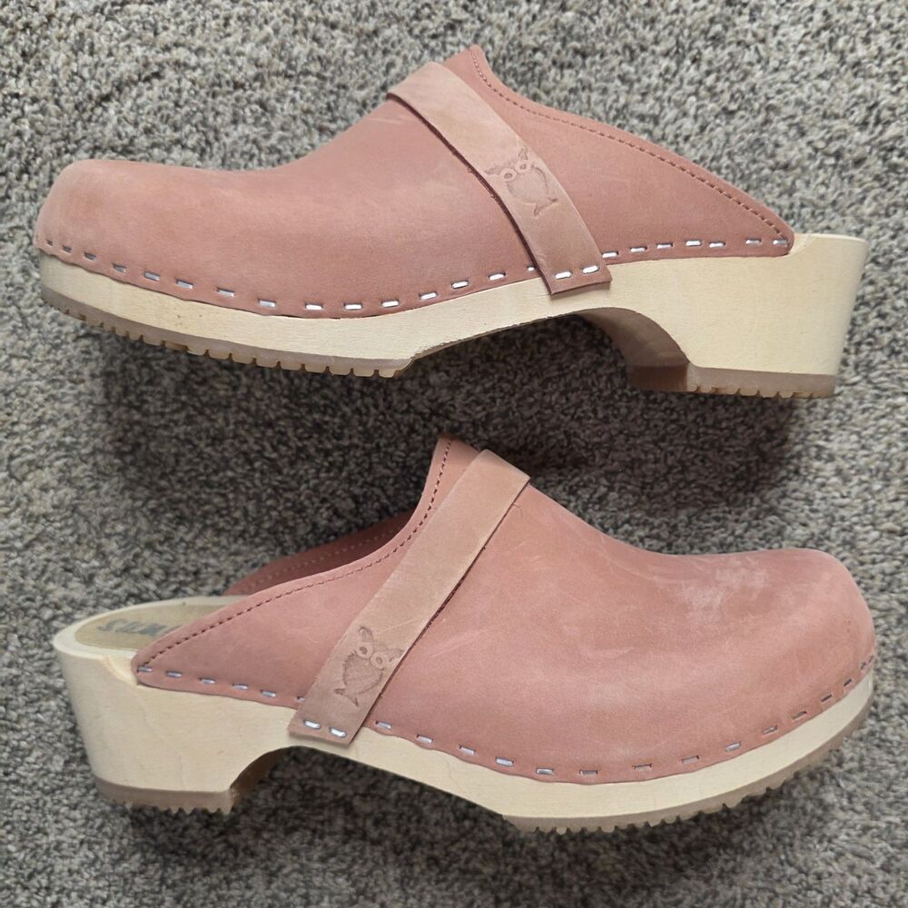 Sandgrens Tokyo Classic Clog Size 8/8.5 EU 39 Pink Slip On Comfort Neutral